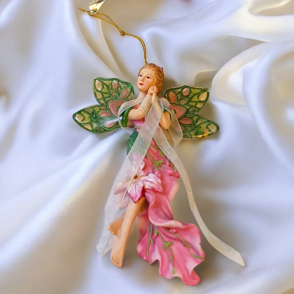 Vintage Ashton Drake Orchid's True Glory Fairy Ornament 2003
